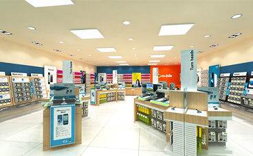 電腦手機(jī)展柜-Mobile100平方店