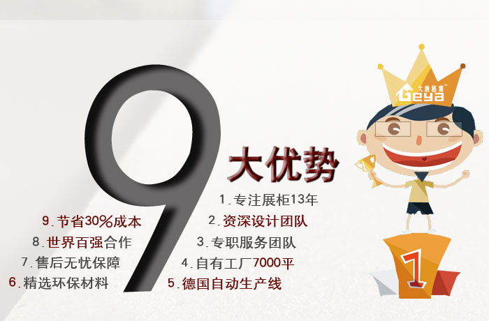 南京展柜-大唐格雅展柜-九大優(yōu)勢(shì)